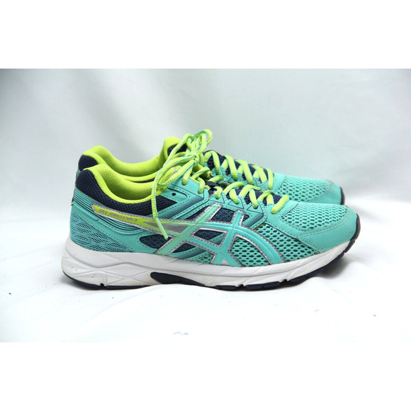 ASICS Gel Contend 3 Running Shoes Womens Size 7 Gray Blue Green Athletic Workout - Picture 3 of 7